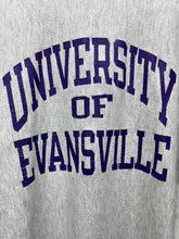 Load image into Gallery viewer, Vintage University of Evansville Aces Champion Reverse Weave Grey Sweatshirt: XXL
