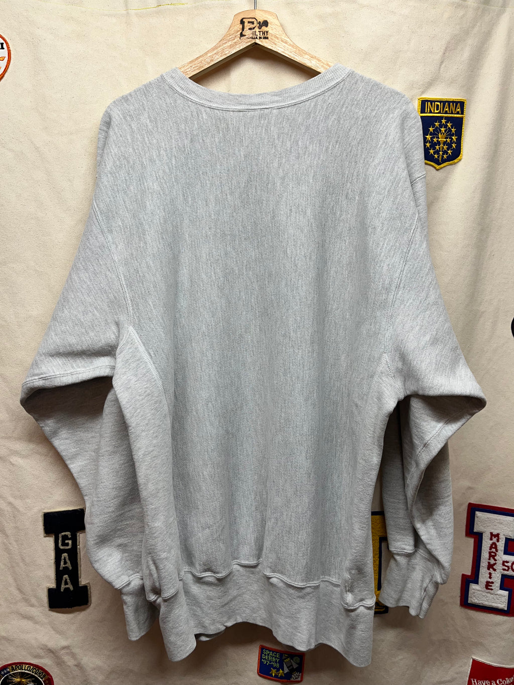 Vintage University of Evansville Aces Champion Reverse Weave Grey Sweatshirt: XXL