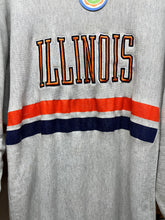 Load image into Gallery viewer, Vintage University of Illinois Illini Champion Reverse Weave Grey Sweatshirt: XL
