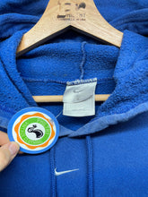 Load image into Gallery viewer, Vintage Nike Center Swoosh Blue Hoodie Sweatshirt: Large
