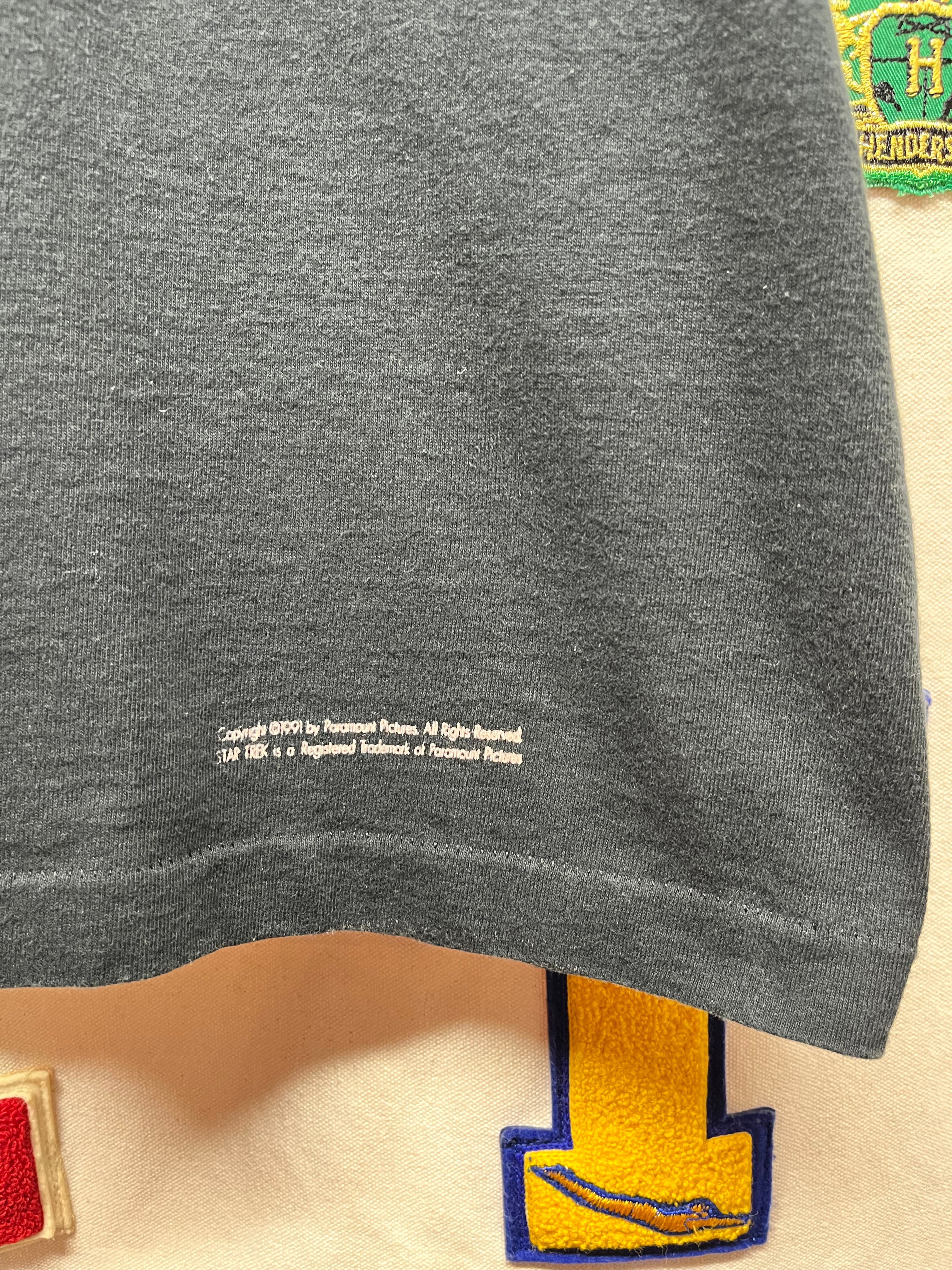 Vintage Star Trek All Over Print VI Undiscovered Planet 1991 T-Shirt: Large