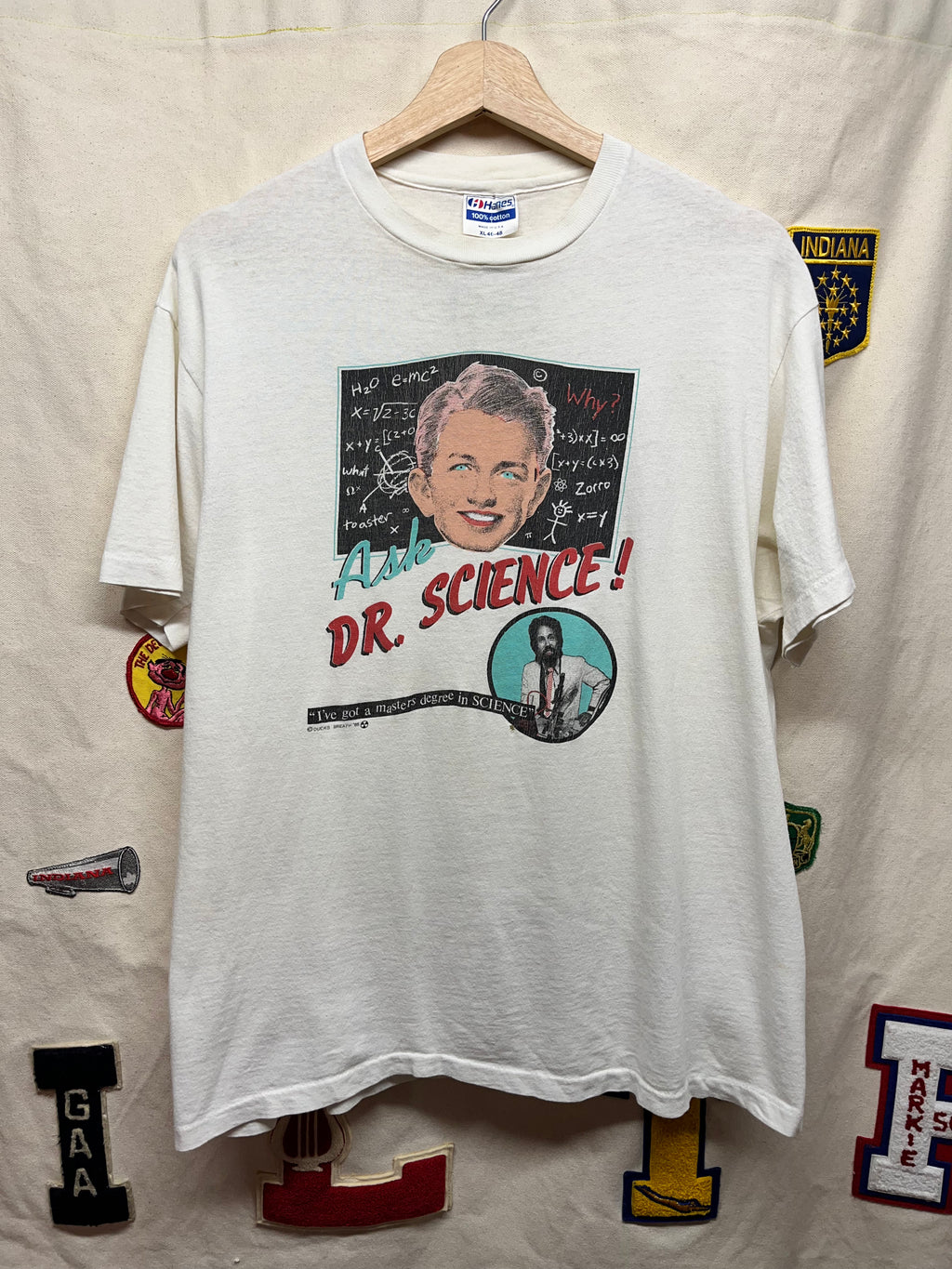 Vintage Ask Dr. Science 1985 Radio TV Promo Duck's Breath Art T-Shirt: XL