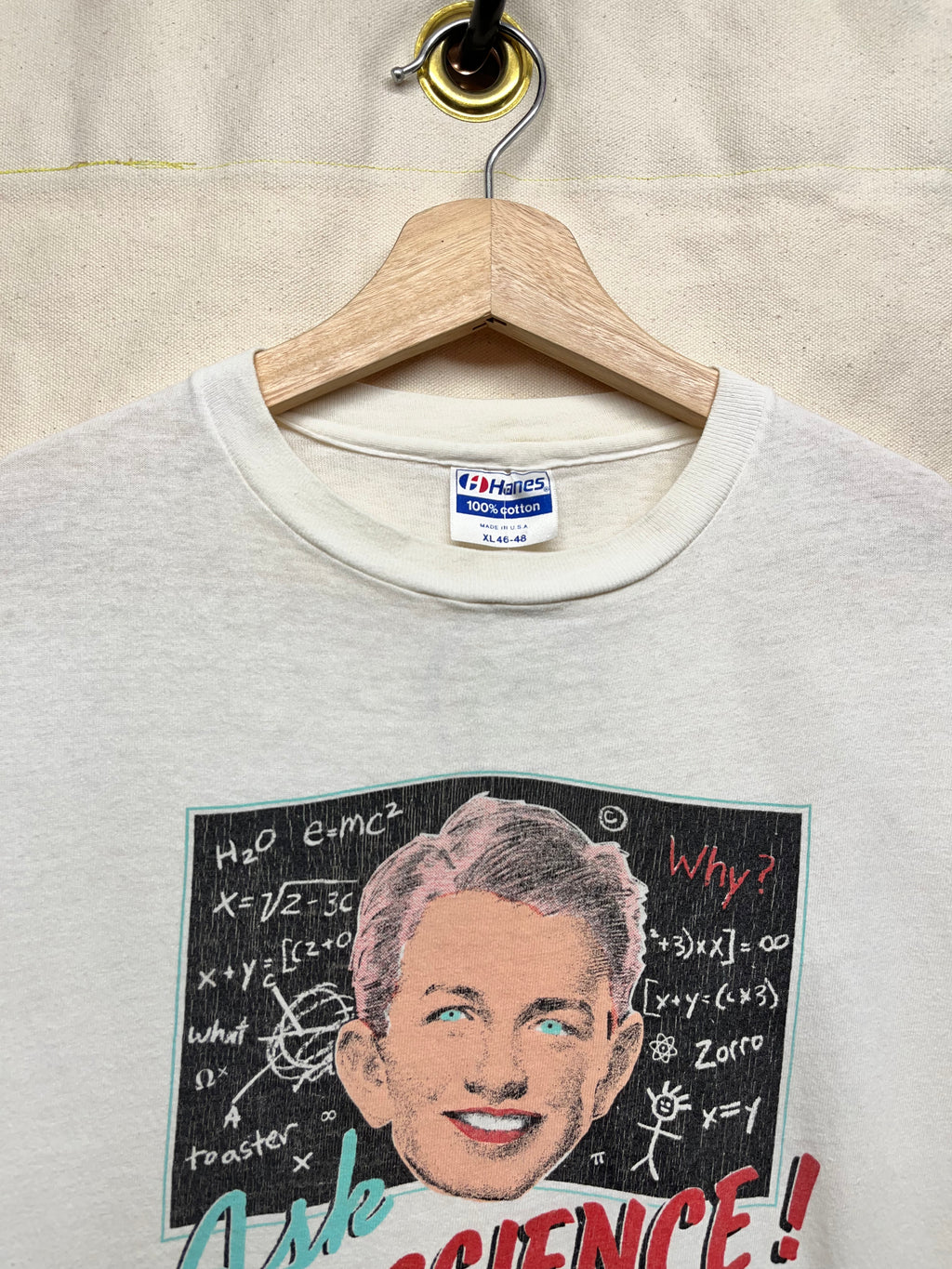 Vintage Ask Dr. Science 1985 Radio TV Promo Duck's Breath Art T-Shirt: XL