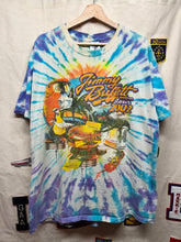 Load image into Gallery viewer, Vintage Jimmy Buffett Tour 2002 Cheeseburger in Paradise Tie-Dye T-Shirt: XL
