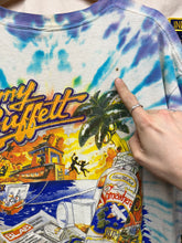 Load image into Gallery viewer, Vintage Jimmy Buffett Tour 2002 Cheeseburger in Paradise Tie-Dye T-Shirt: XL
