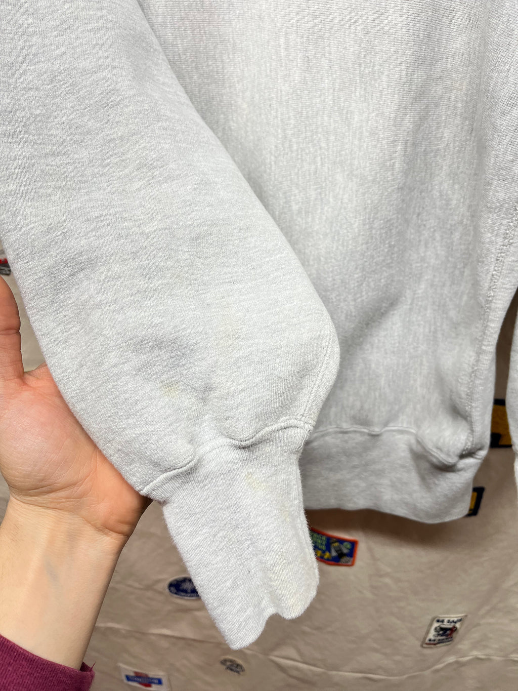 Vintage Kenan-Flagler Business School UNC Grey Champion Reverse Weave Crewneck Sweatshirt: XL