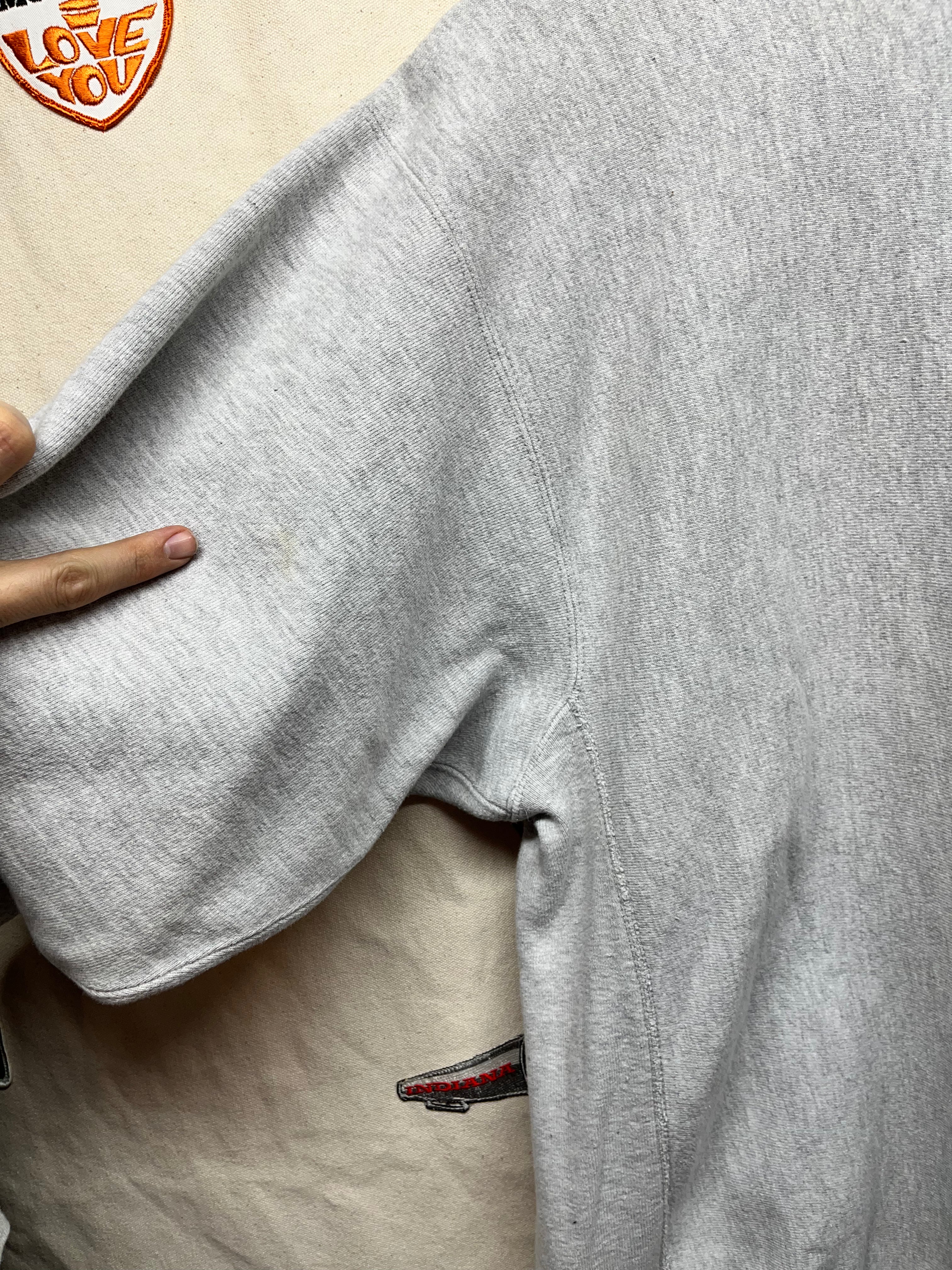 Vintage Kenan-Flagler Business School UNC Grey Champion Reverse Weave Crewneck Sweatshirt: XL