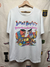 Load image into Gallery viewer, Vintage Jimmy Buffett Domino College Summer Session Tour 1995 White T-Shirt: XL
