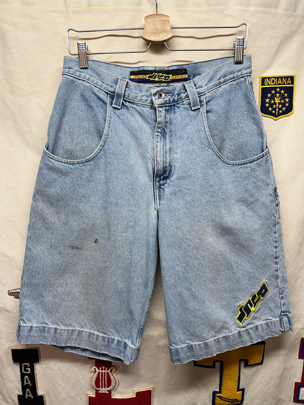 Vintage JNCO Funktion USA Light Wash Jean Shorts: 31