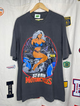 Load image into Gallery viewer, Chronic Images Storm Motorcycles Grey X-Men Marvel Comics T-Shirt: XL
