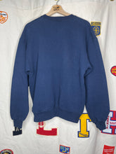 Load image into Gallery viewer, Vintage Notre Dame Irish Navy Spellout Crewneck Sweatshirt: Large
