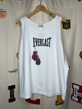 Load image into Gallery viewer, Vintage Everlast Boxing Gloves White Tank Top: Large
