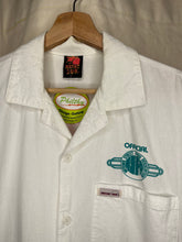 Load image into Gallery viewer, Vintage Frog Follies Car Show 1993 White Printed Button Up Shirt: Large
