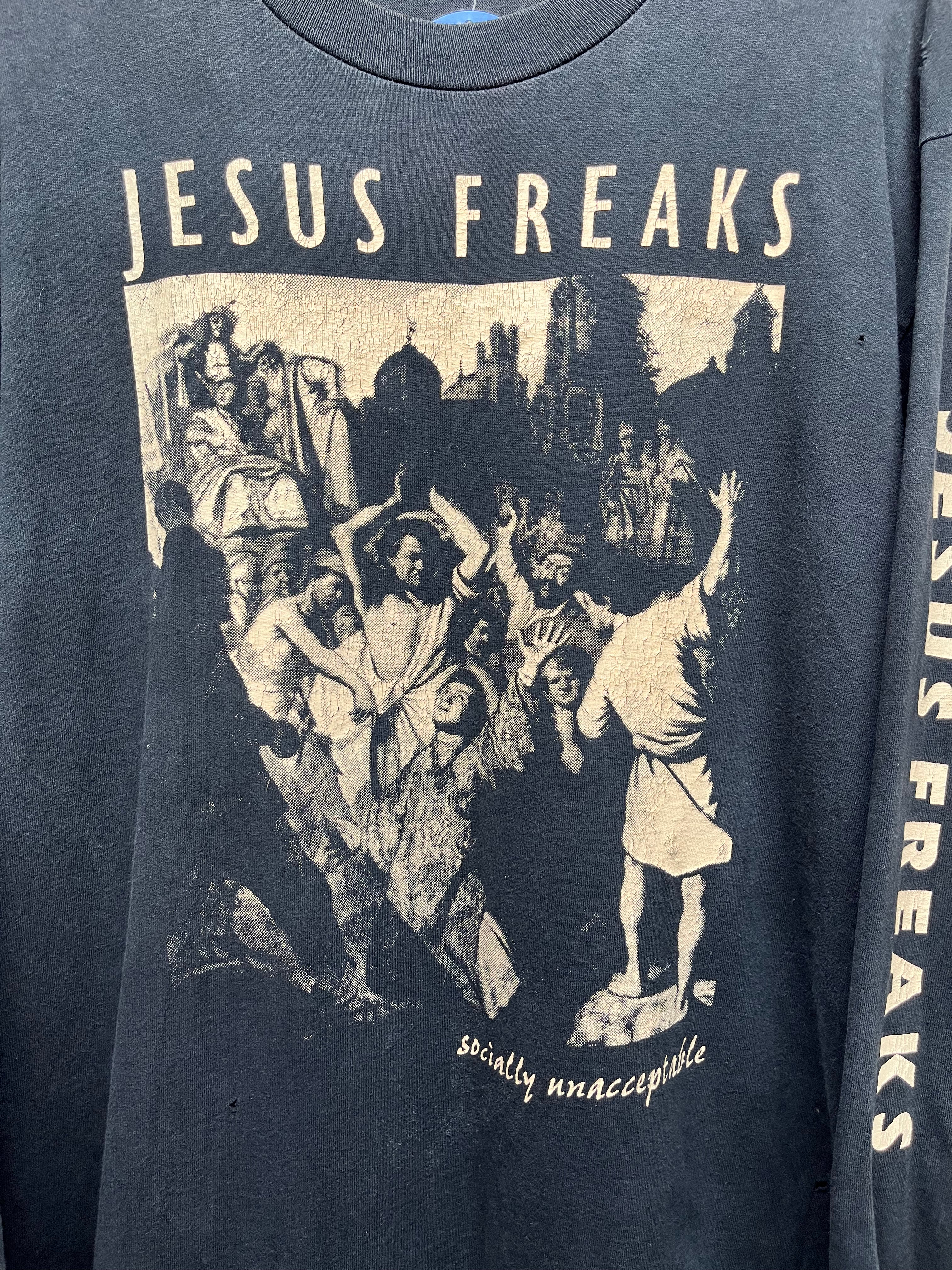 Vintage Jesus Freaks Christian Hardcore Longsleeve T-Shirt: XL