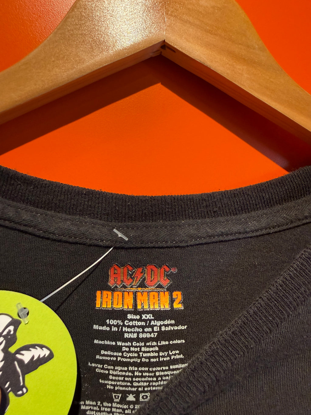 Vintage ACDC Iron Man 2 Soundtrack Graphic T-Shirt: XXL