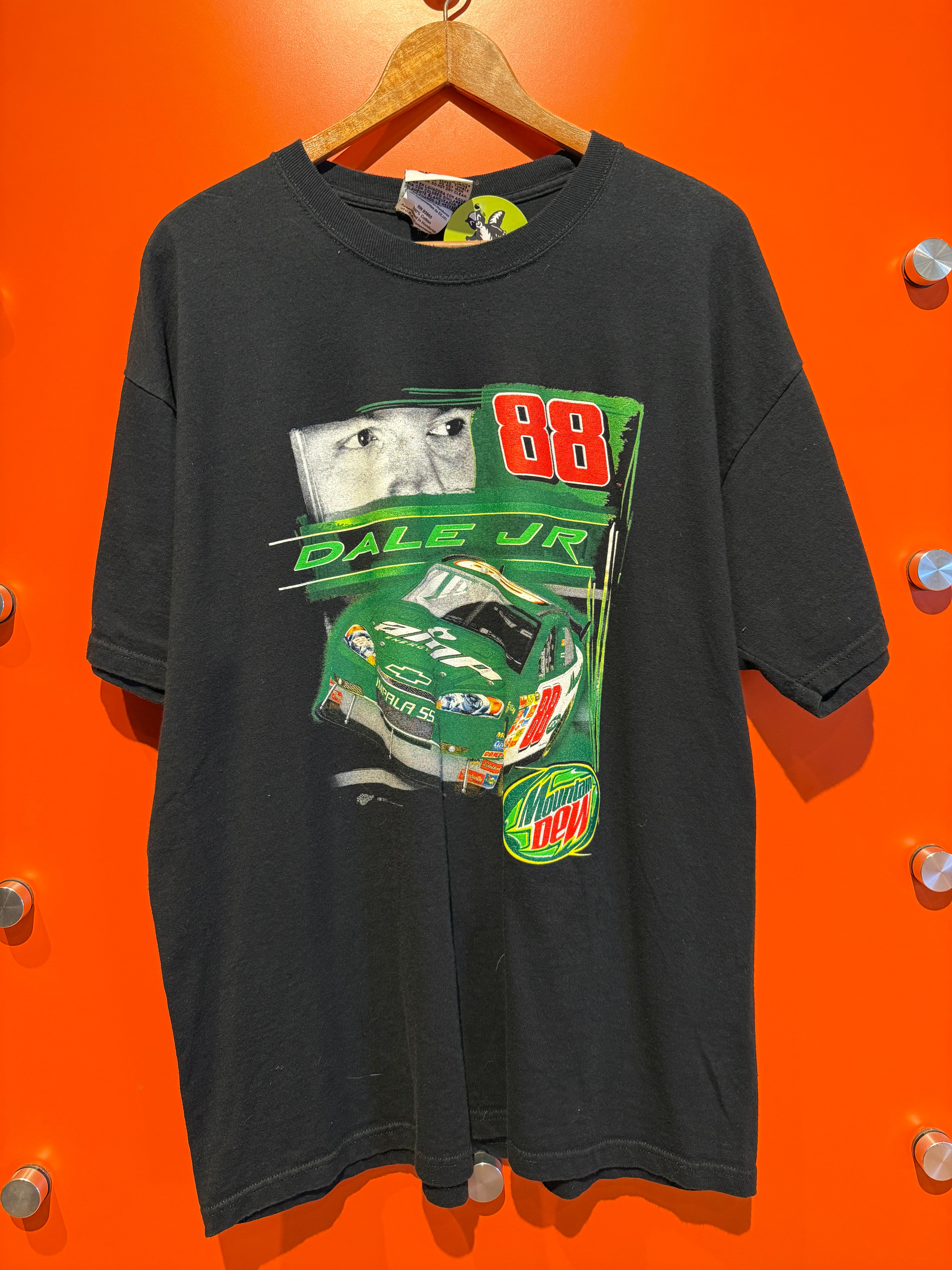 Vintage NASCAR Dale Jr. Mountain Dew T-Shirt: XL
