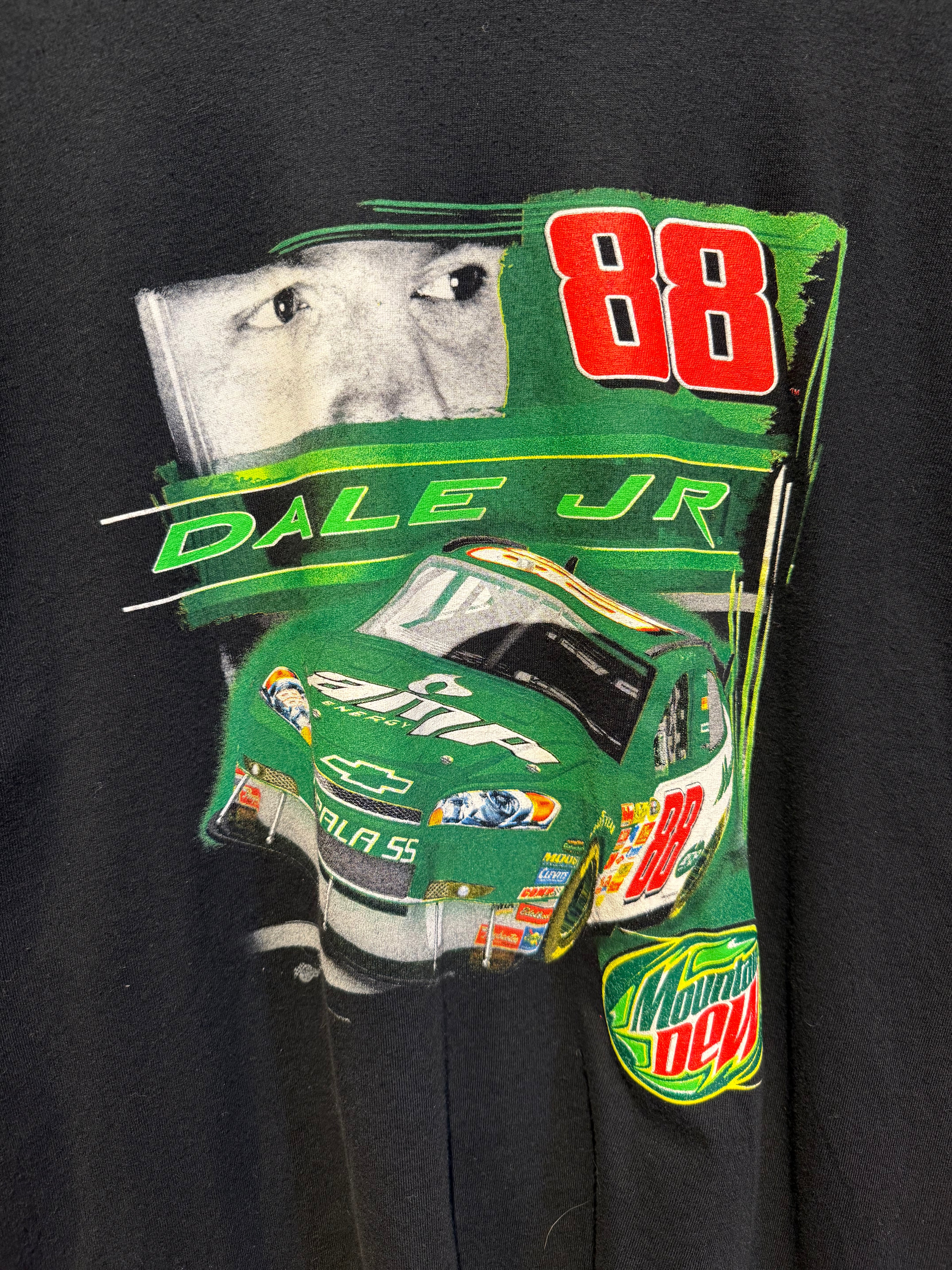 Vintage NASCAR Dale Jr. Mountain Dew T-Shirt: XL