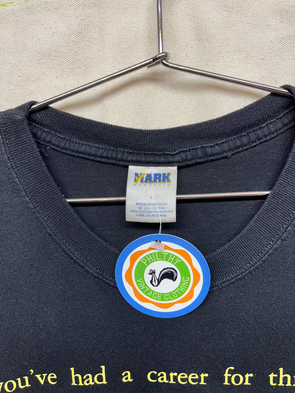 Vintage An Evening With Elton John Concert Tour Black T-Shirt: Large