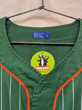 Load image into Gallery viewer, Vtg University of Miami Hurricanes Starter Pinstripe Baseball Jersey: Large
