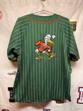 Load image into Gallery viewer, Vtg University of Miami Hurricanes Starter Pinstripe Baseball Jersey: Large
