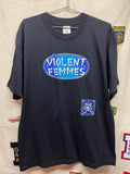 Vintage Bootleg Violent Femmes Band On Tour Black T-Shirt: XL