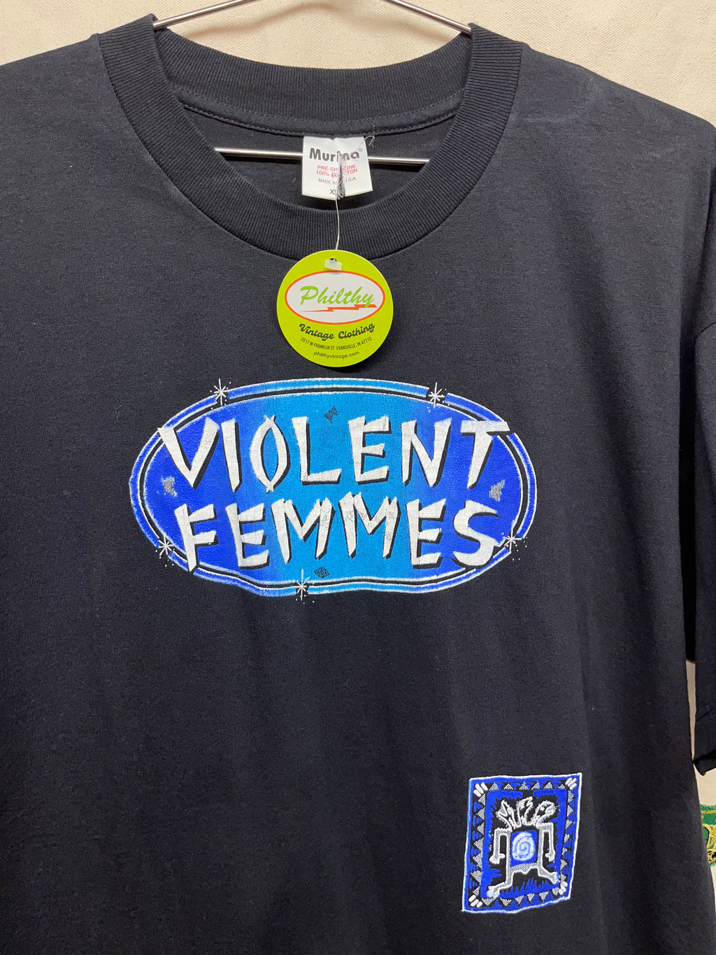Vintage Bootleg Violent Femmes Band On Tour Black T-Shirt: XL