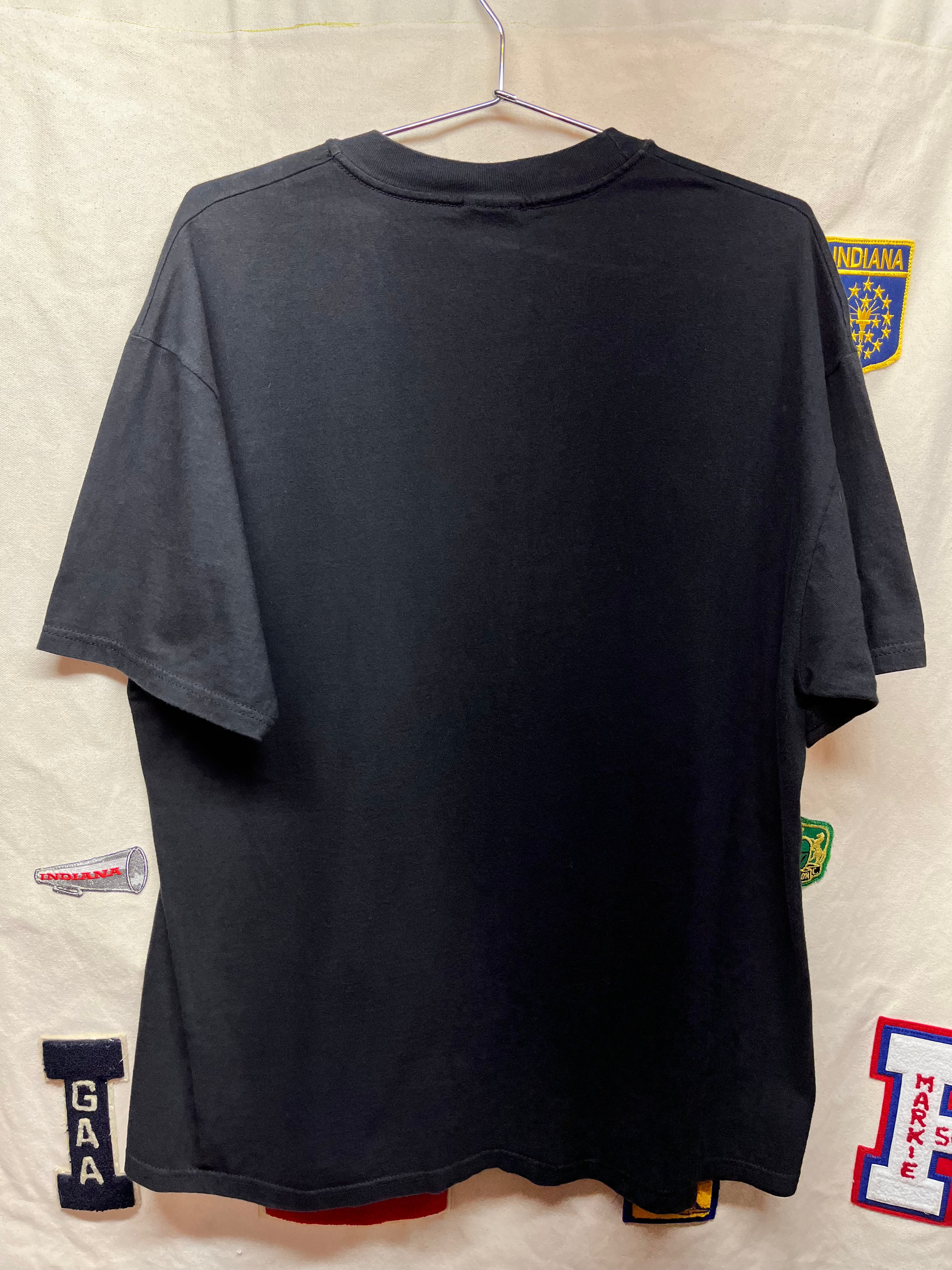 Vintage Green Linnet Records The Celts Rise Again Doves Black T-Shirt: XL