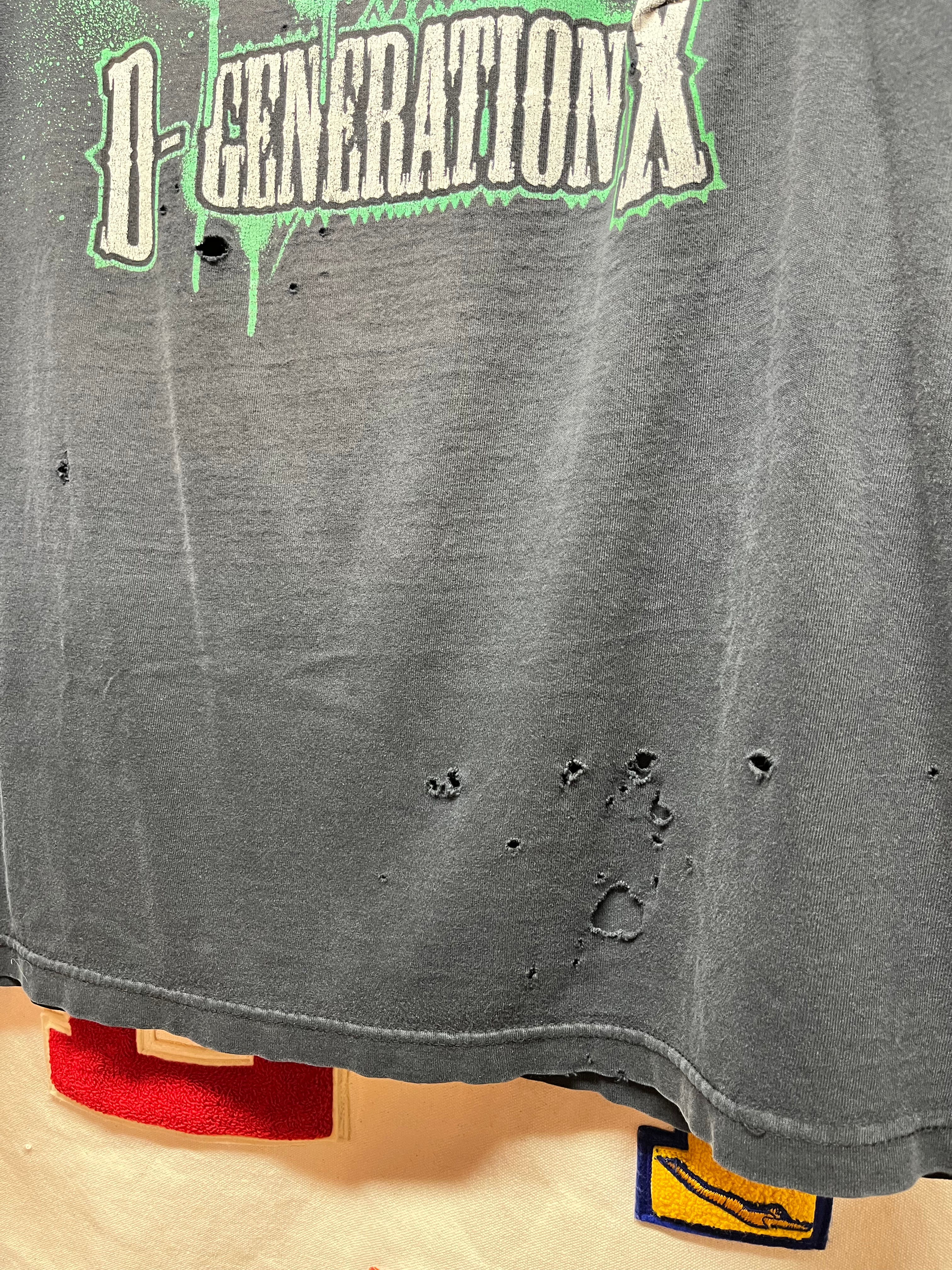 Vintage DX D-Generation WWE Wrestling Triple H Michaels Faded Black T-Shirt: XL