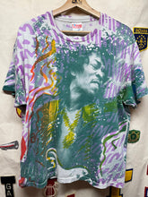 Load image into Gallery viewer, Vintage Jimi Hednrix ALL Over print Mosquitohead Style Psychedelic Acid T-Shirt: L/XL
