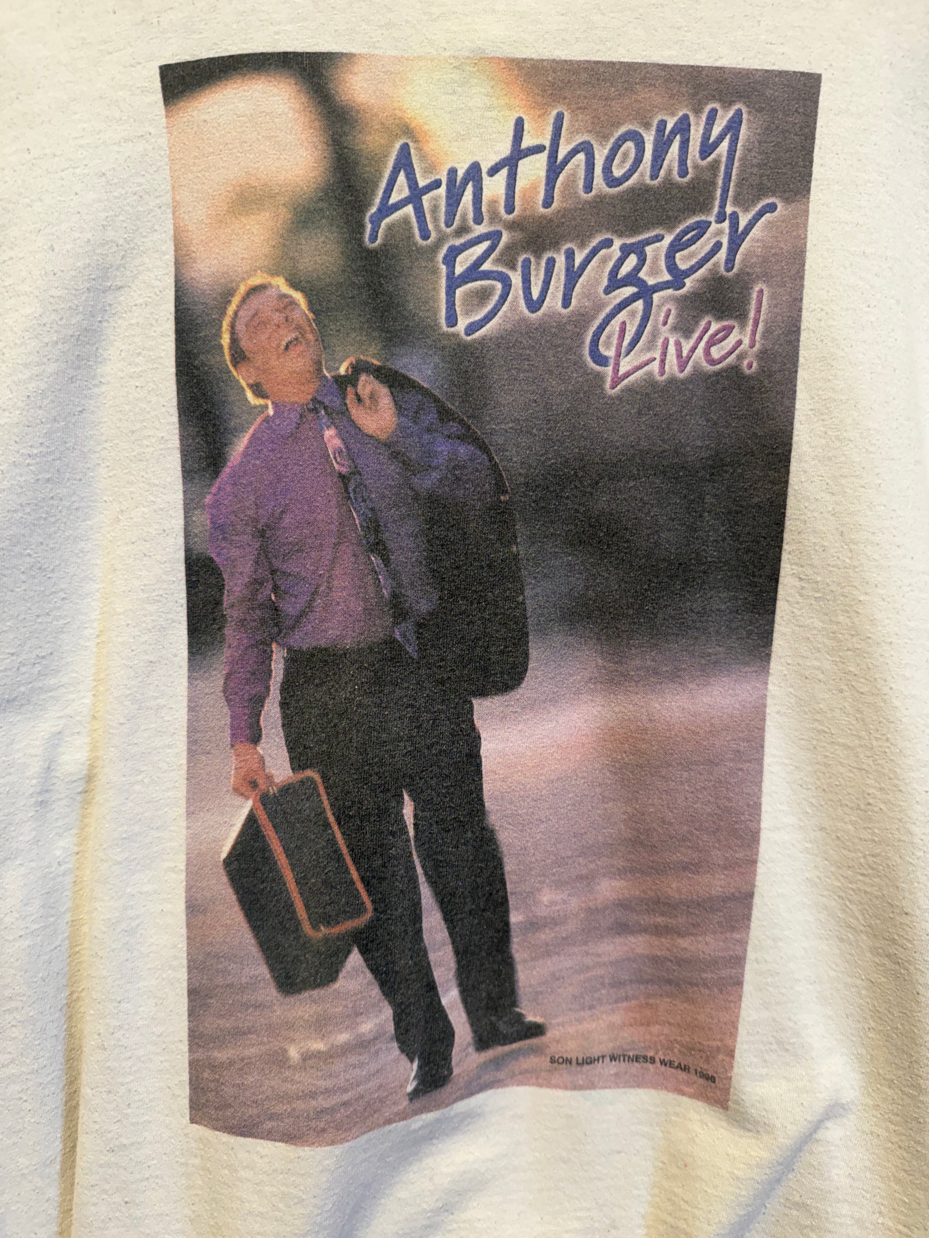 Vintage 1999 Anthony Burger Live Tour T-Shirt: L