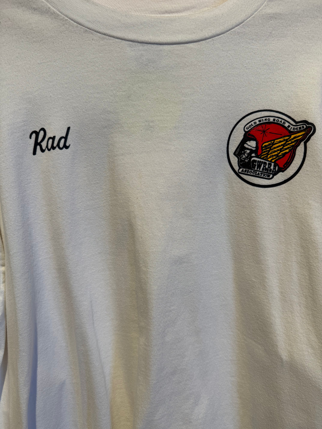 Vintage GWRRA Association Rad Gold Wing Road Riders T-Shirt: XL