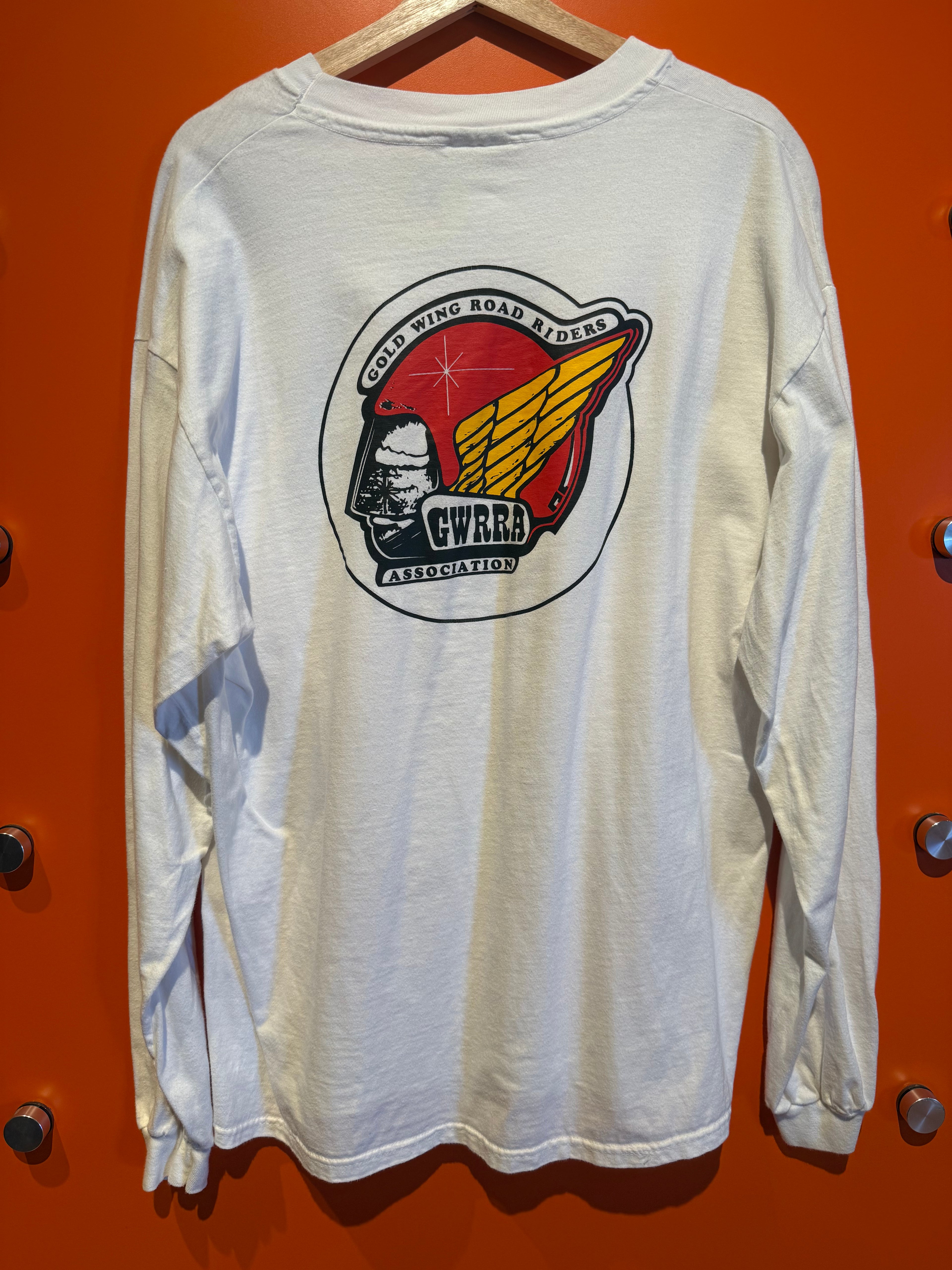 Vintage GWRRA Association Rad Gold Wing Road Riders T-Shirt: XL