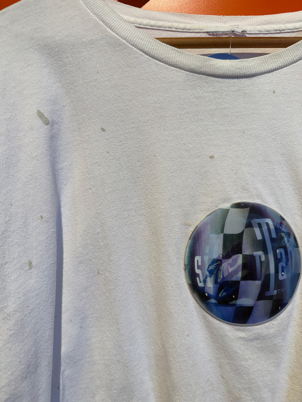 Vintage Holographic SilverTab T-Shirt: XL