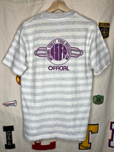 Load image into Gallery viewer, Vintage Frog Follies 1992 Evansville Striped Car Show T-Shirt: Medium
