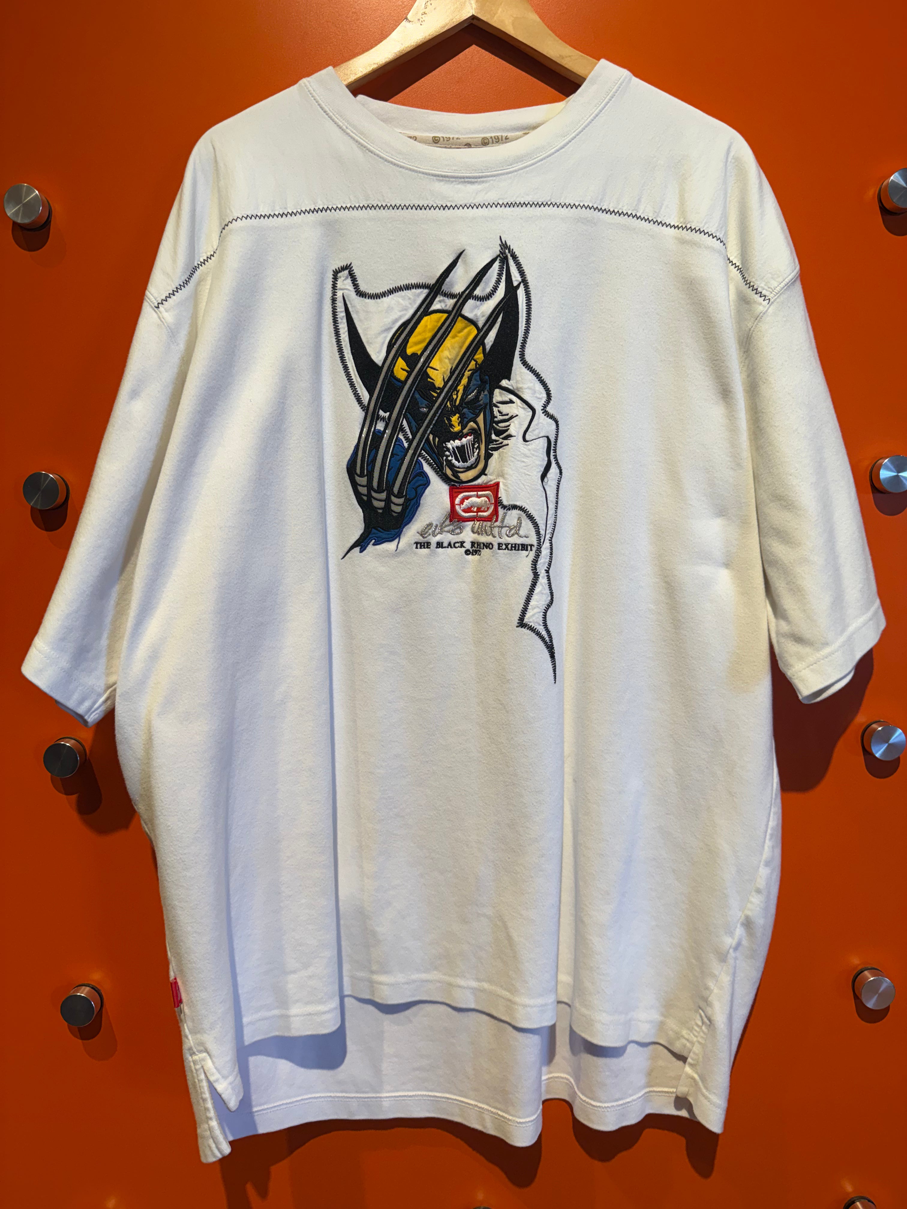 Vintage 1972 Ecko Unlimited Wolverine Black Rhino Exhibit Stitch Design T-Shirt: XXXL