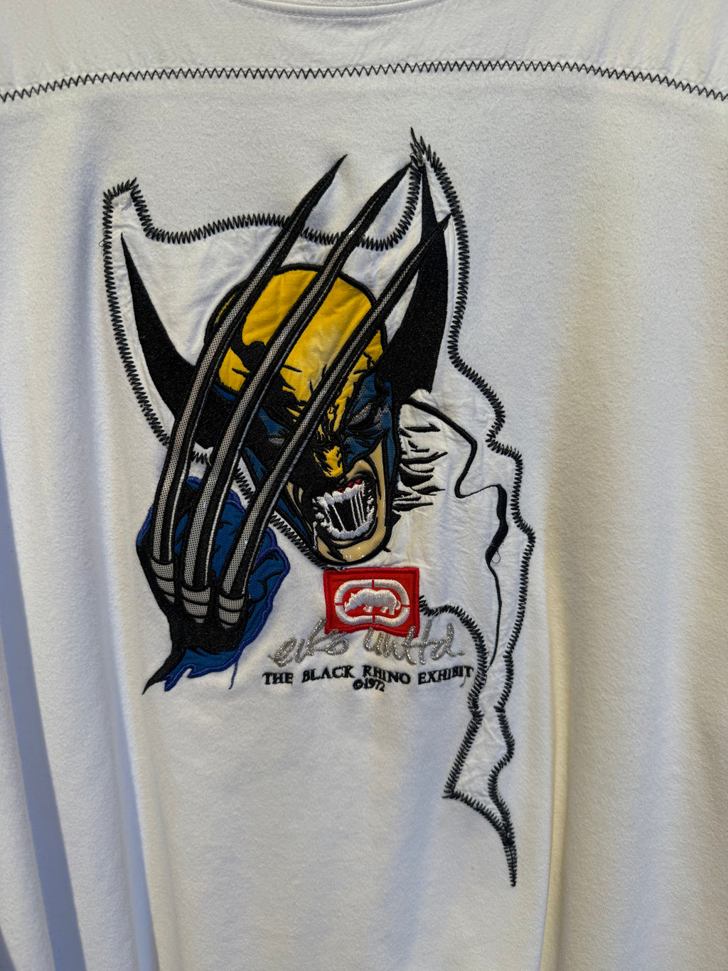 Vintage 1972 Ecko Unlimited Wolverine Black Rhino Exhibit Stitch Design T-Shirt: XXXL