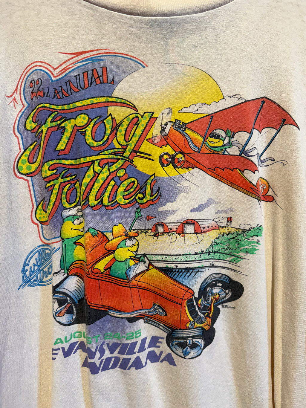 22nd Annual Frog Follies Evansville T-Shirt: L