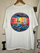 Load image into Gallery viewer, Vintage Bugle Boy Neon Psychedelic Surf 90&#39;s Graphic T-Shirt: XL
