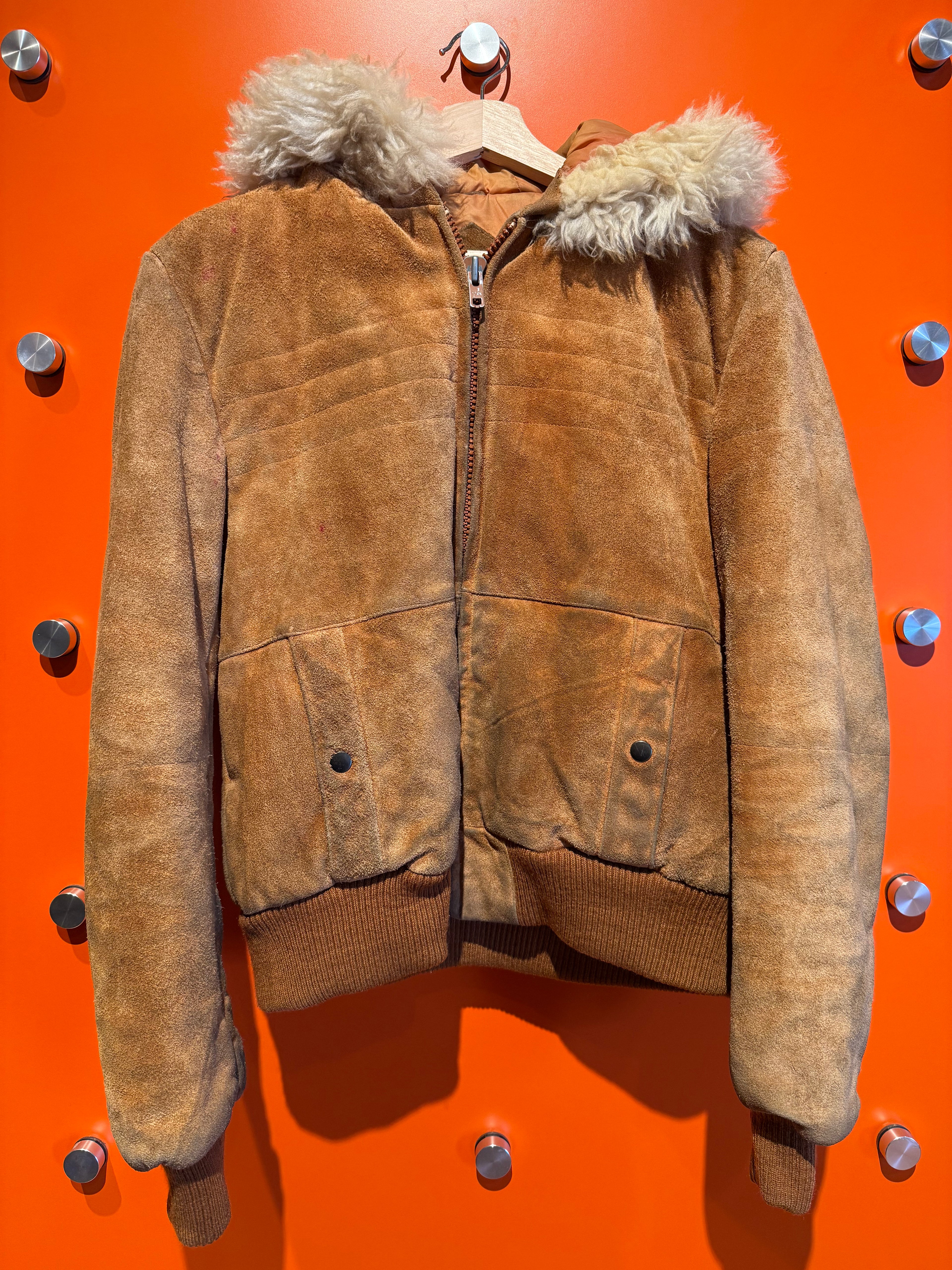 Vintage L'Avion Zip-Up Bomber Jacket: M