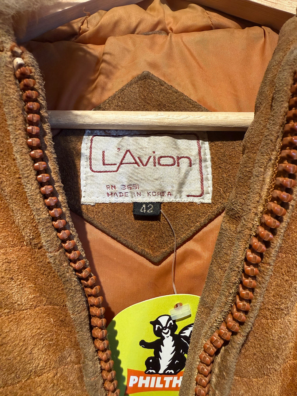 Vintage L'Avion Zip-Up Bomber Jacket: M