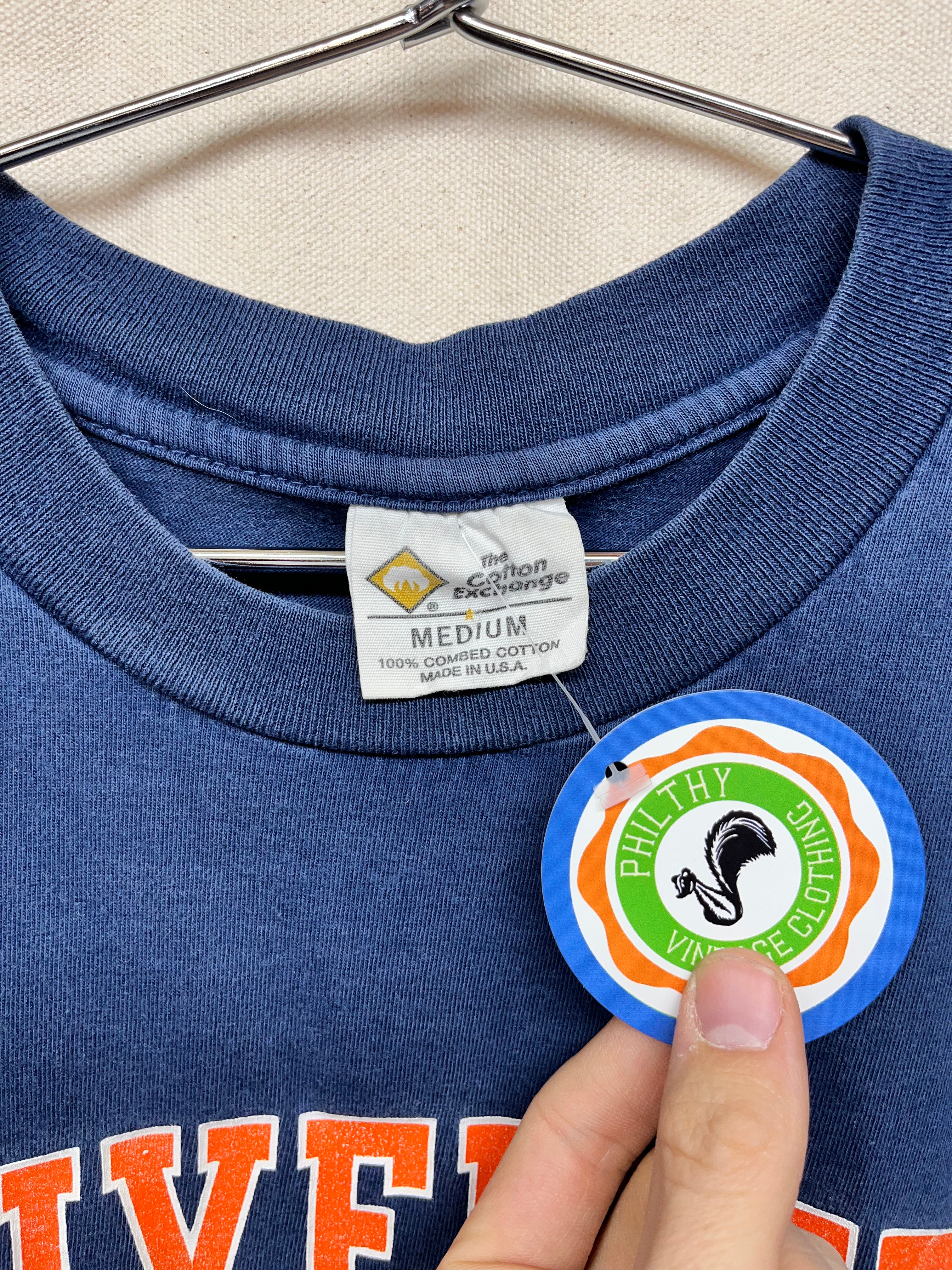 Vintage University of Evansville Arc Spellout T-Shirt: M