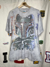 Load image into Gallery viewer, Vintage Star Wars Boba Fett Tie Dye Shirt: L
