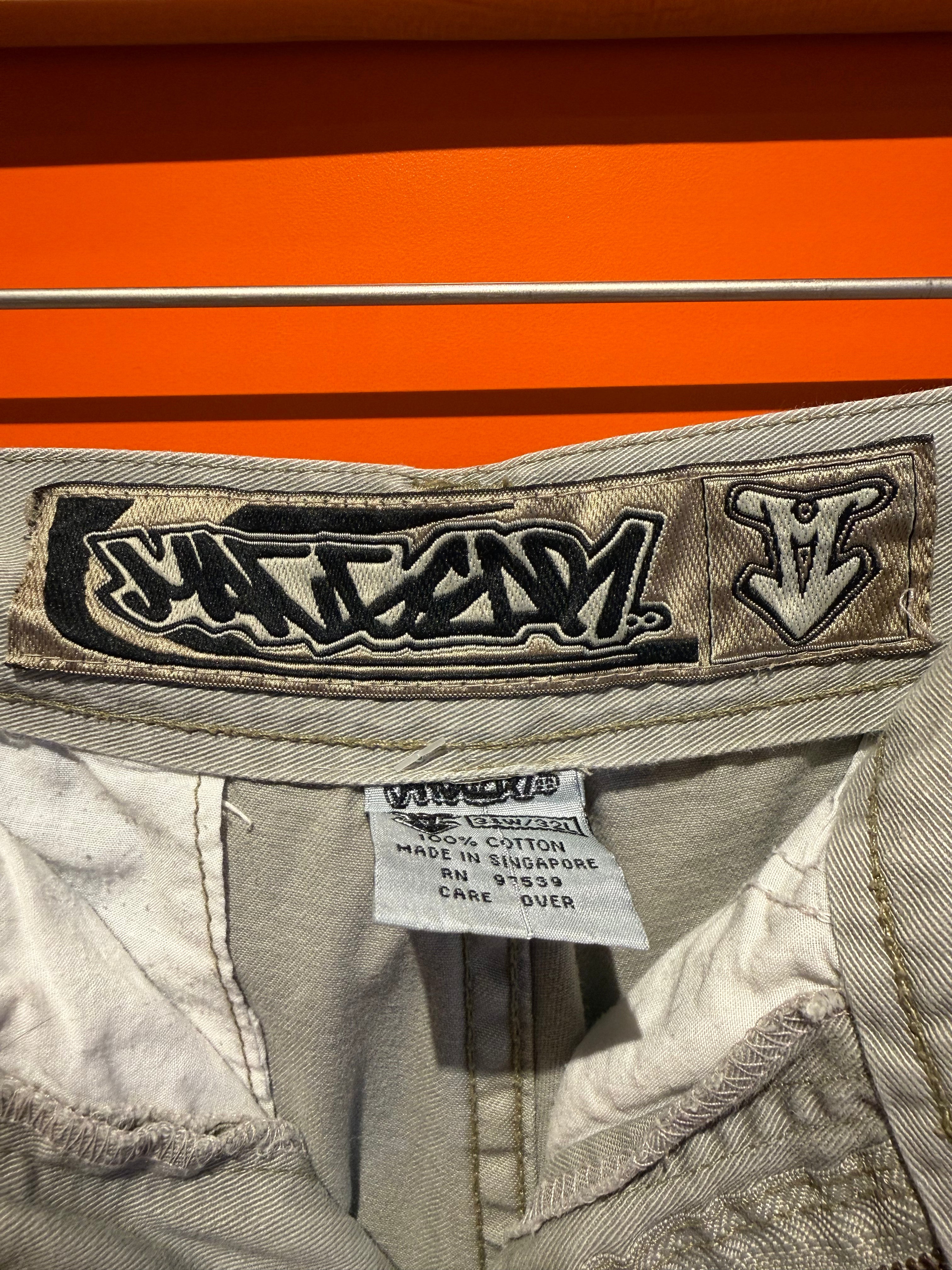 Vintage Mac Gear Jnco Graffiti Conart Style Cargo Shorts: 34"