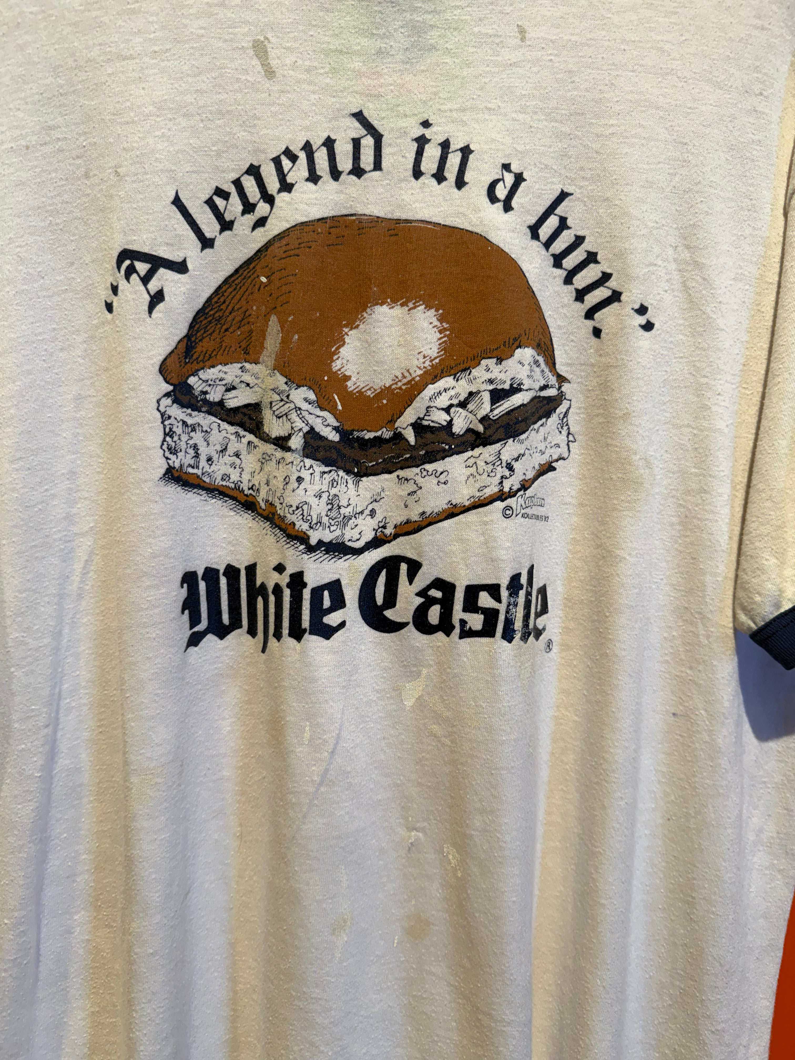 Vintage 1982 Kaplan Collectibles White Castle T-Shirt: XL