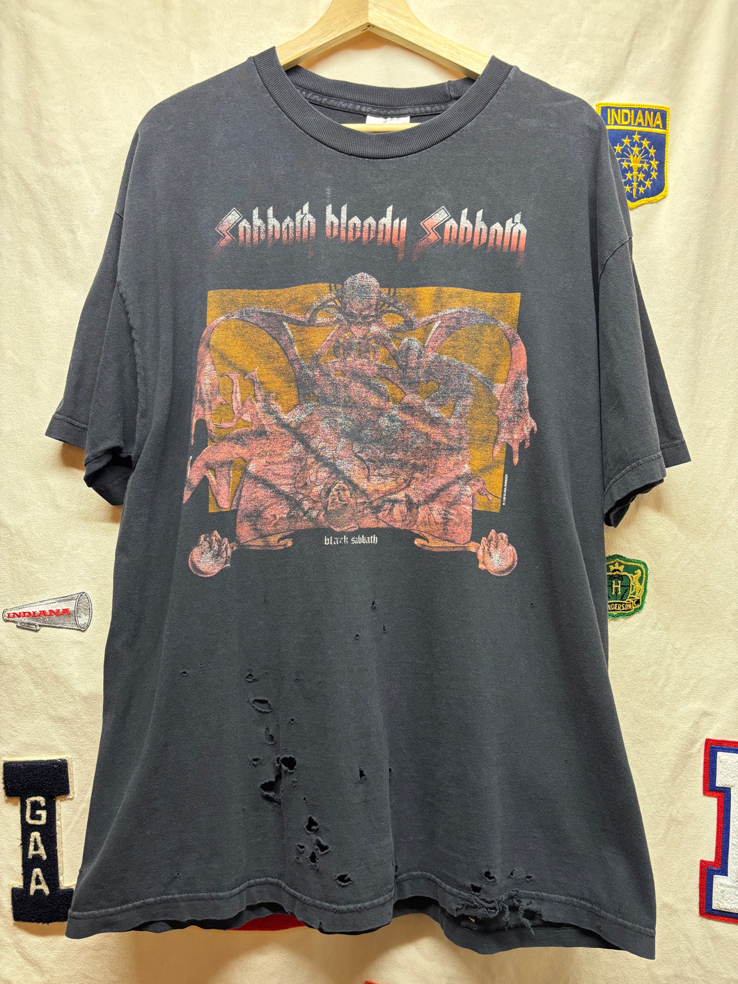 Vintage Black Sabbath Bloody Sabbath Ozzy 1999 Distressed T-Shirt: XL