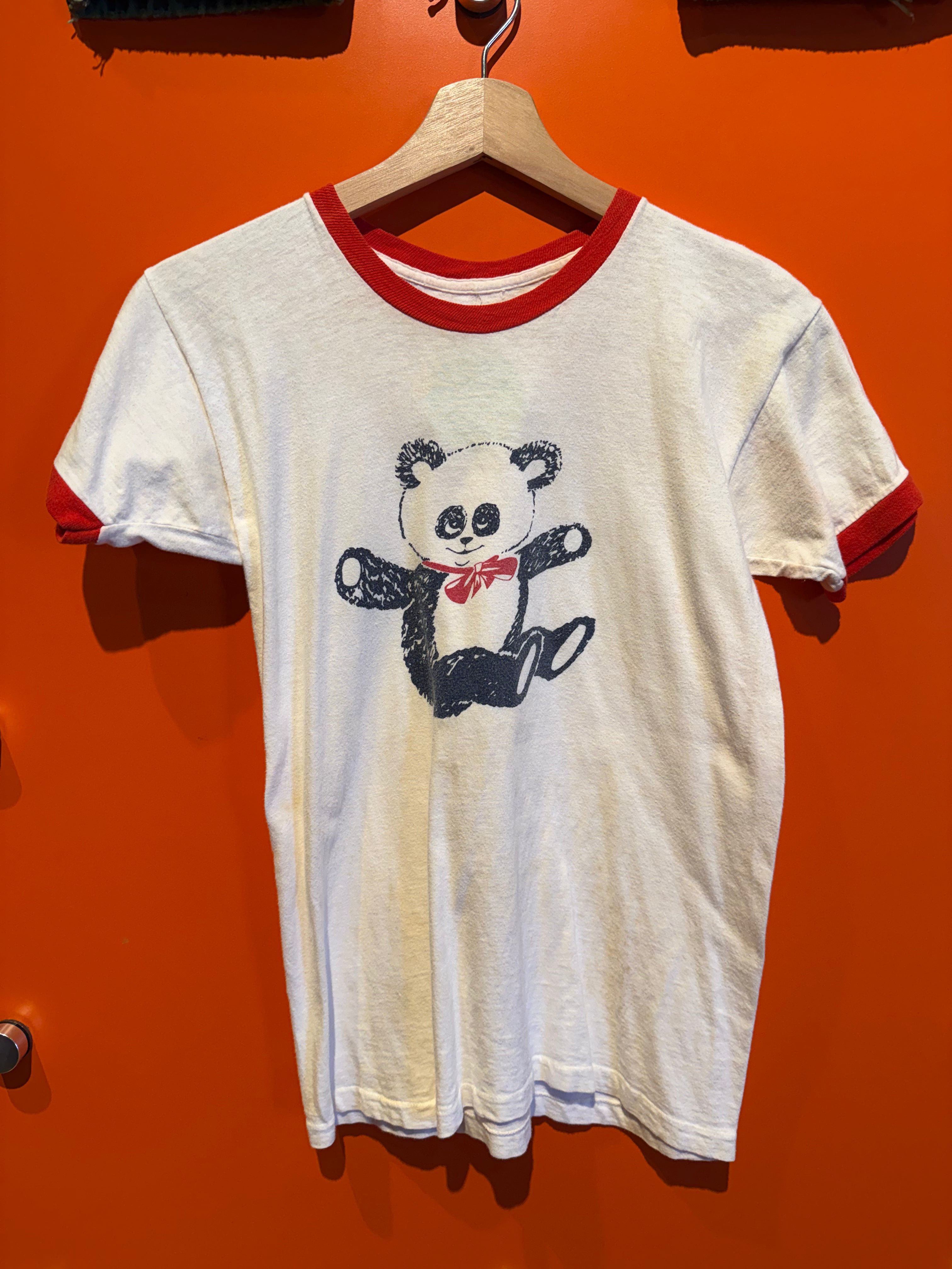 Vintage Panda Bear T-Shirt: S
