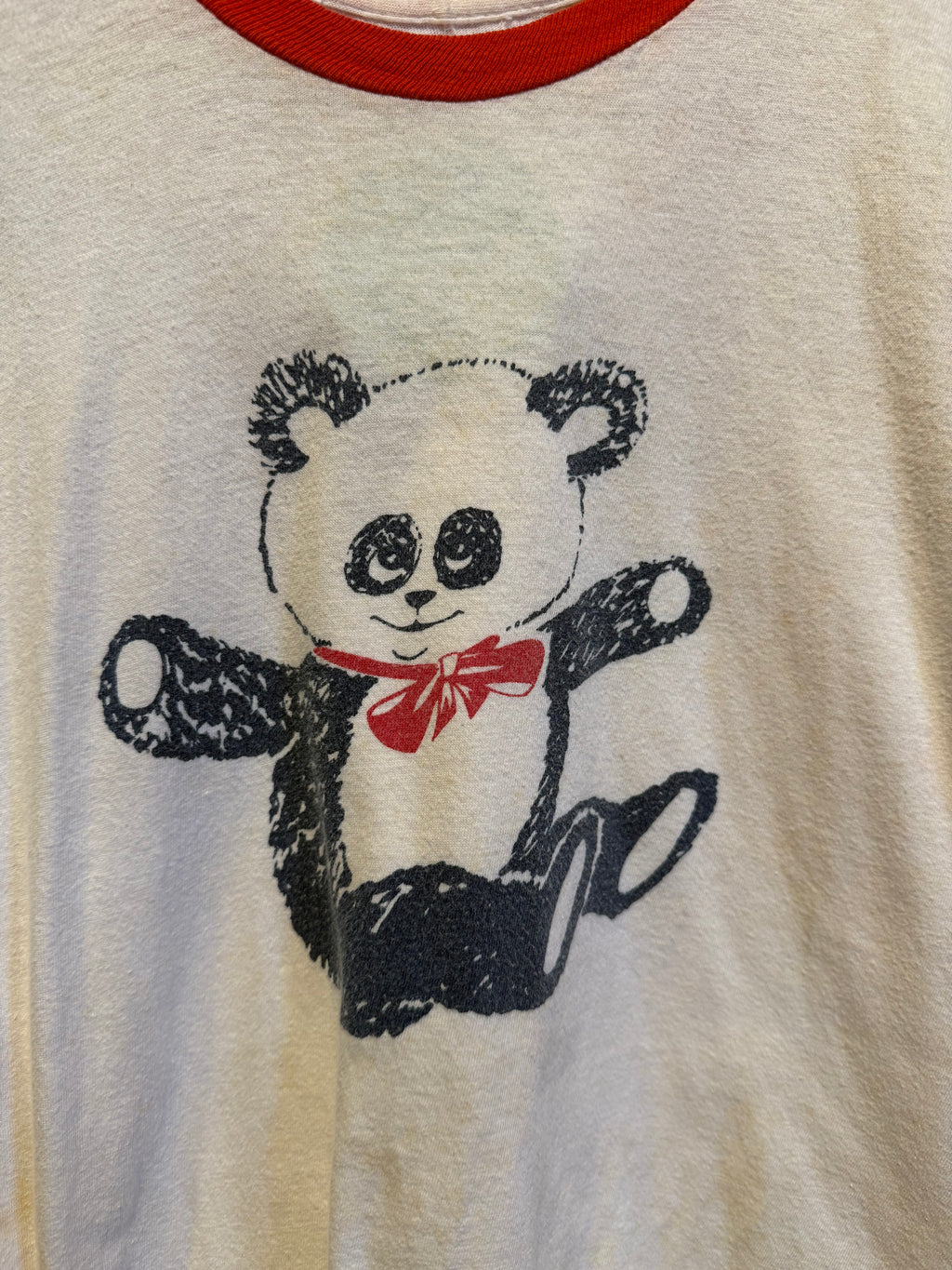 Vintage Panda Bear T-Shirt: S