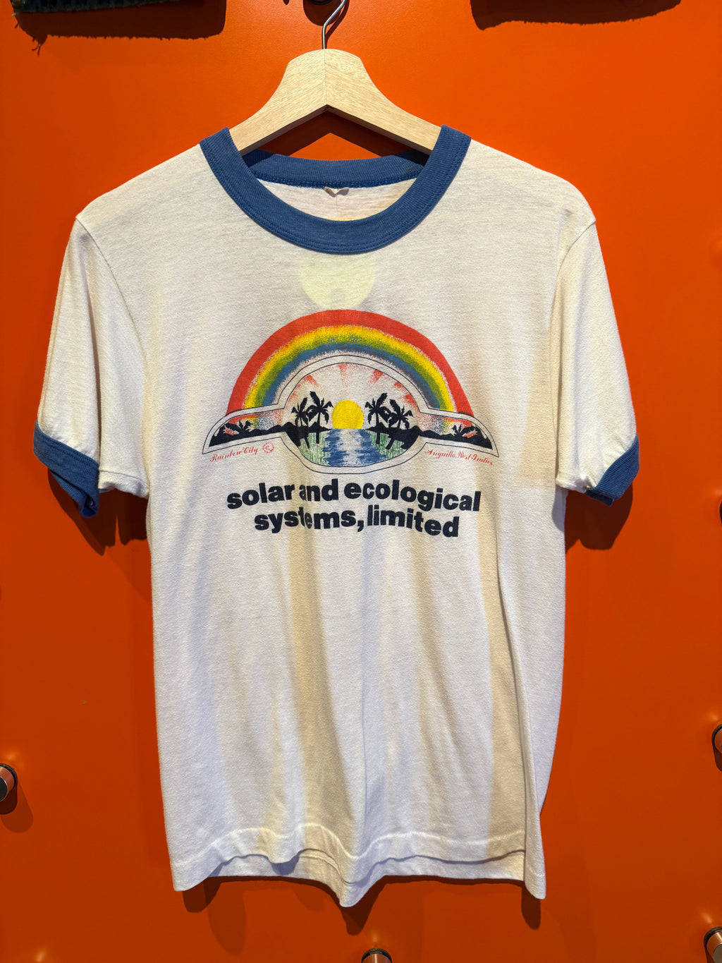 Vintage Angula, West Indies Environmental T-Shirt: L