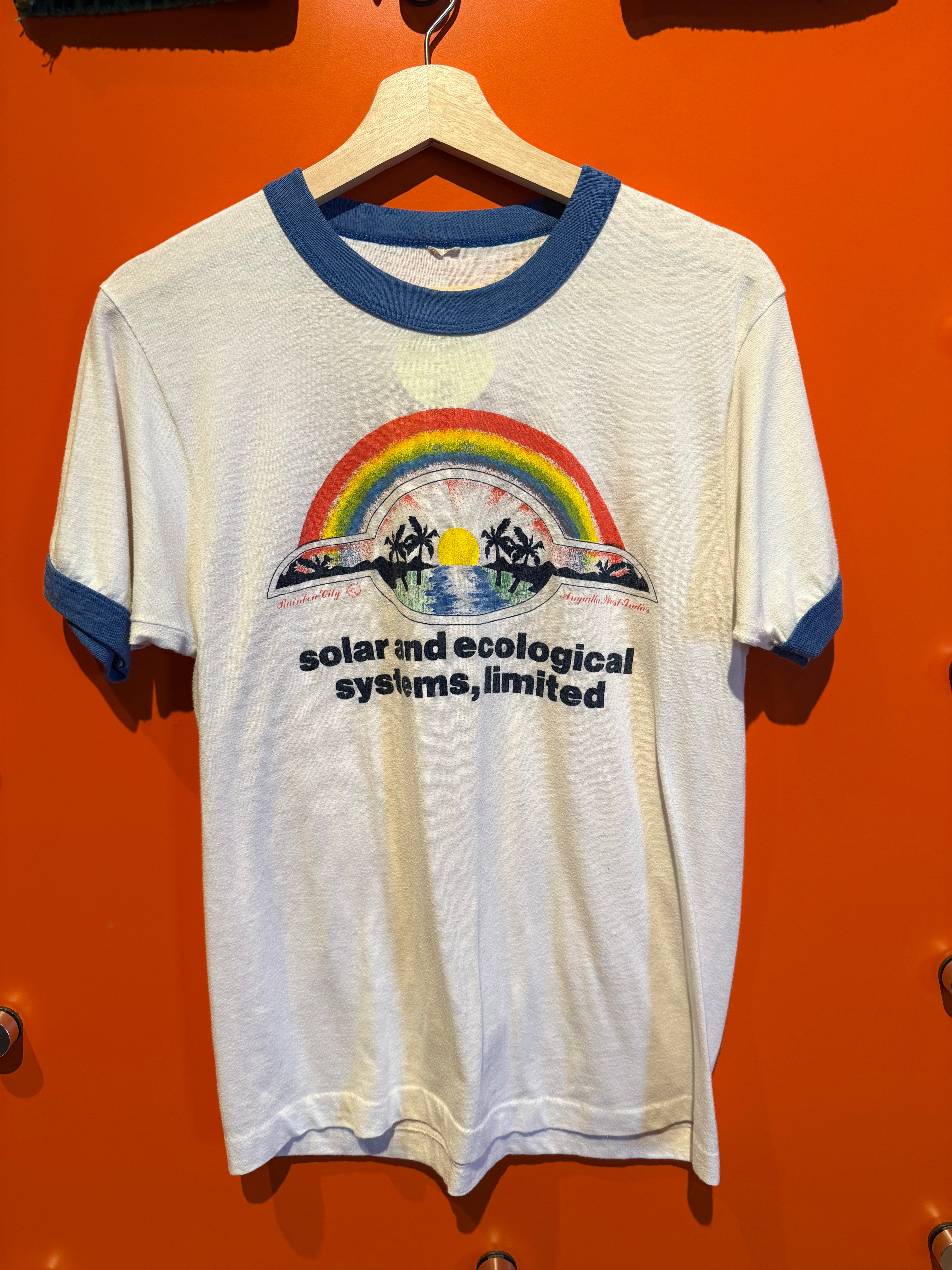 Vintage Angula, West Indies Environmental T-Shirt: L