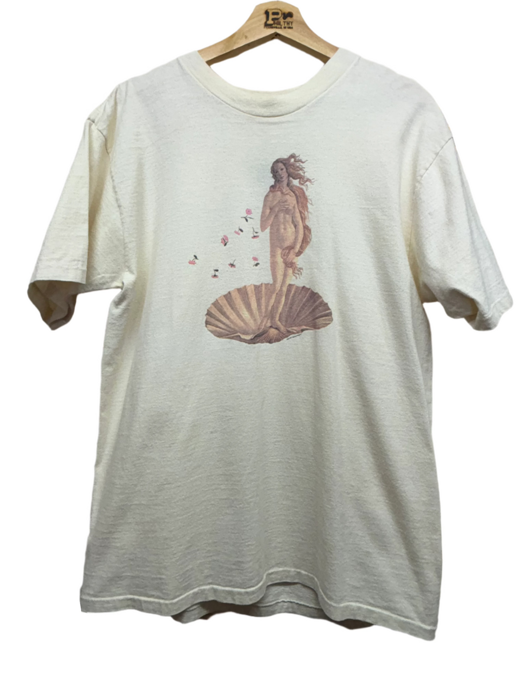 Vintage The Art of Venus by Sandro Botticelli Graphique De France T-Shirt: Large